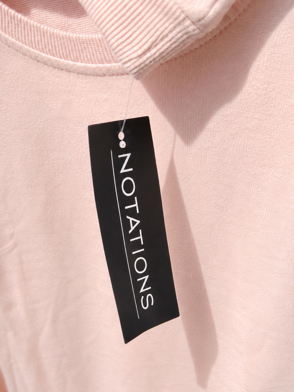 Notations Embellished Shoulder Sweatshirt – Women’s Size Small – NWT - Picture 7 of 8